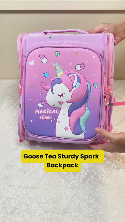 Sturdy Spark Unicorn Backpack - Purple