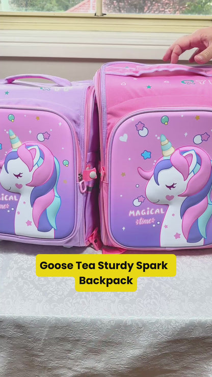 Sturdy Spark Unicorn Backpack - Purple